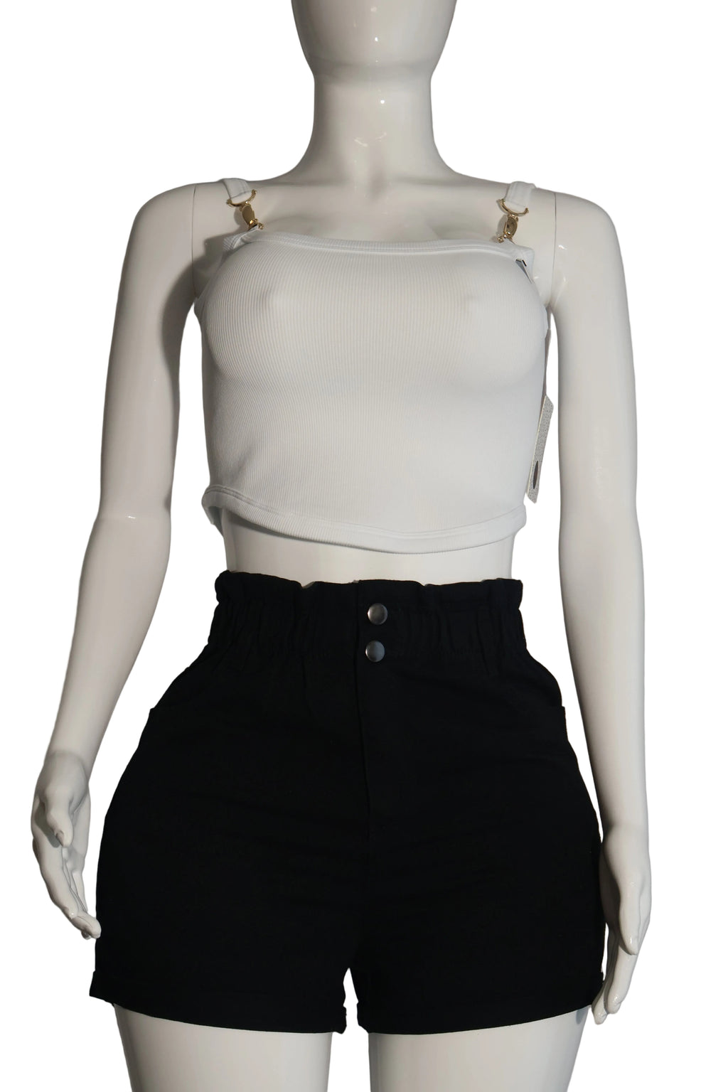 Gold Shoulder Kiss Tank Top