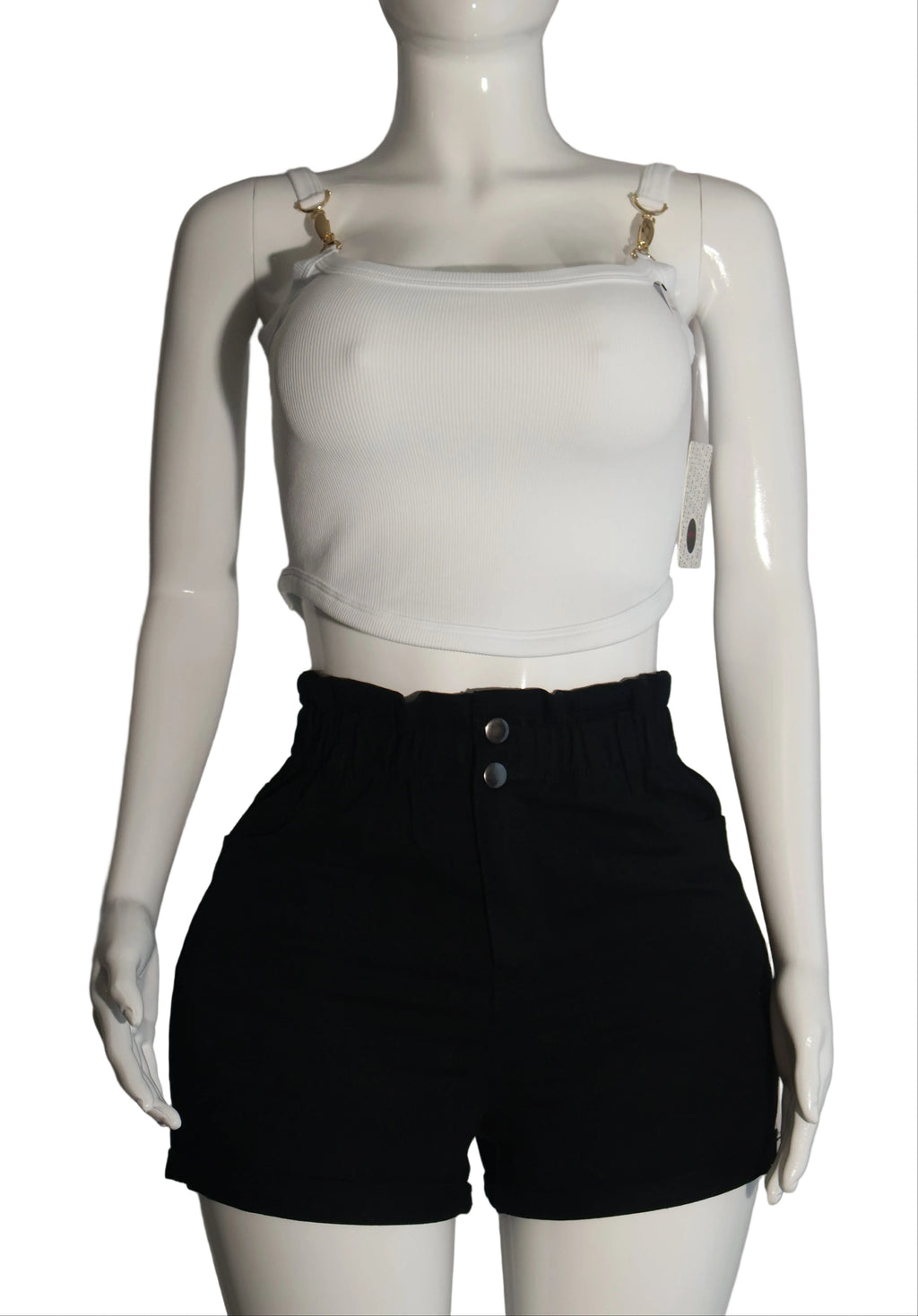 Gold Shoulder Kiss Tank Top