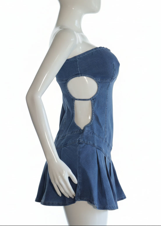 Blue Siren Cutout Dress