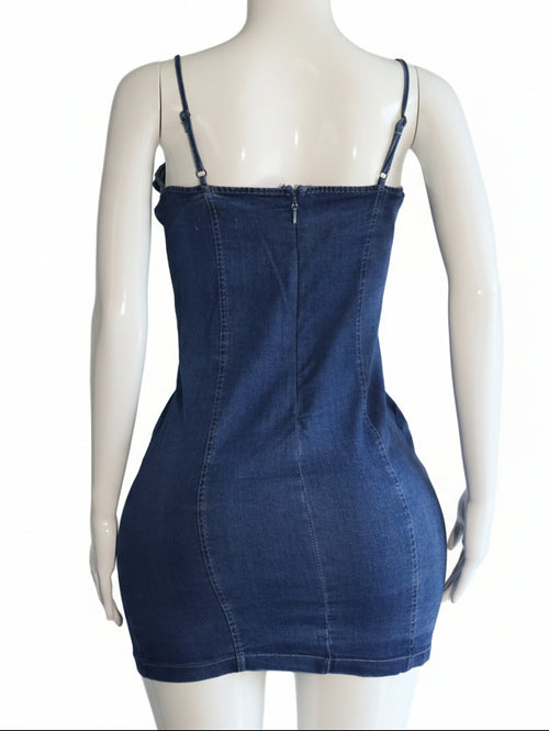 Denim Muse Button Dress